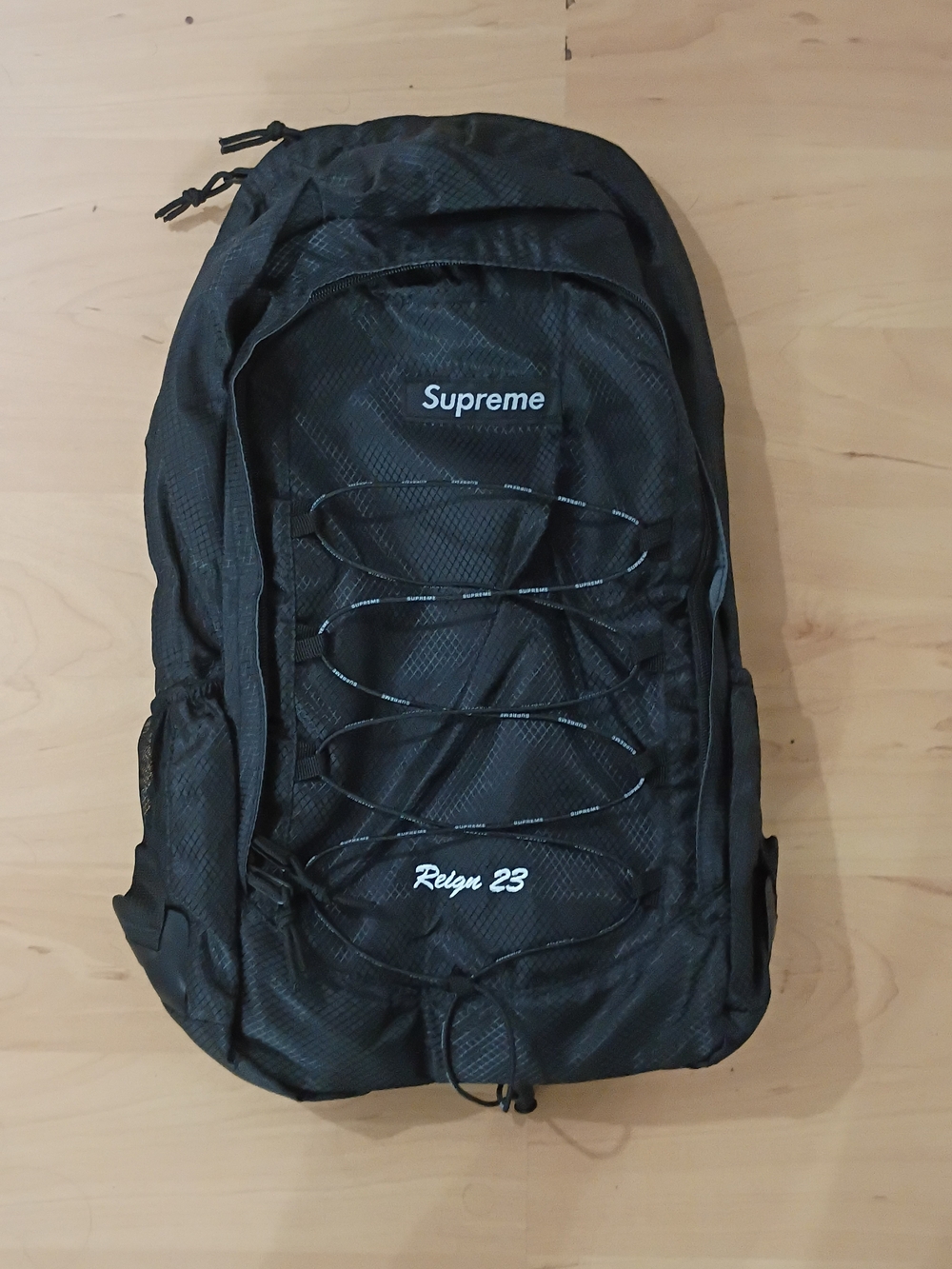 Supreme Black Reign 23 Men's Backpack with Bungee Front